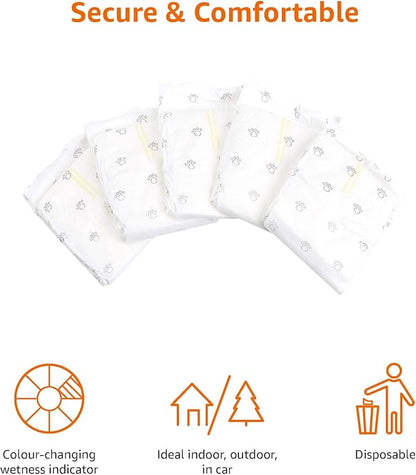 Amazon Basics Male Dog Diapers, 30 Count, Small, Ultra Absorbent Disposable Wrap with Secure Fit, Leakproof and Comfortable