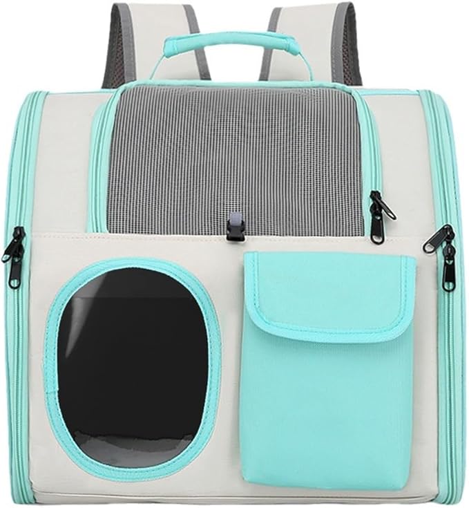 【See-Through Bubble Window】 Pet Carrier Backpack for Cats &amp; Small Dogs | Bubble Backpack with Breathable Mesh | for Travel, Hiking, Camping &amp; Outdoor | Hands-Free Pet Carrier for Animals Up to 15lbs