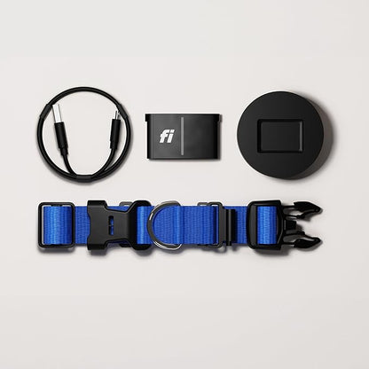 Fi New Series 3+ Smart Dog Tracker Collar – AI GPS for Dogs, Health &amp; Behavior Monitor, Virtual Fence, Escape Alerts, Waterproof, Apple Watch Compatible 12Mo Membership Included