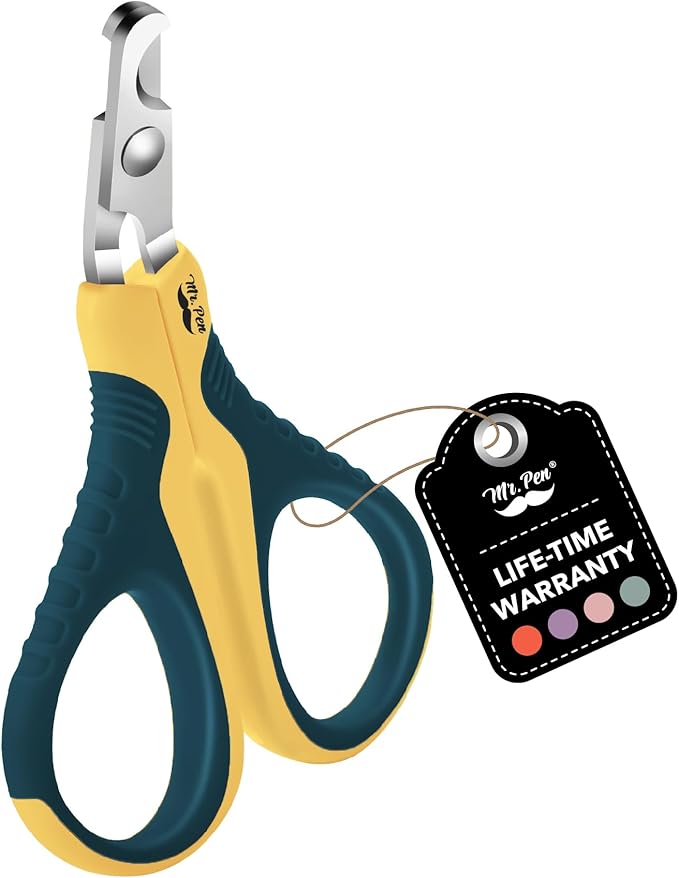Mr. Pen Cat Nail Trimmer - Yellow &amp; Gray Cat Claw Clippers for Pets &amp; Kittens