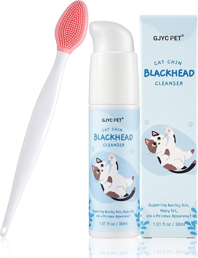 Cat Chin Acne Care Kit - Gently Removes Cat Chin Blackheads, Equipped with Cleansing Brush, Cruelty-Free, Nurtures Cat&