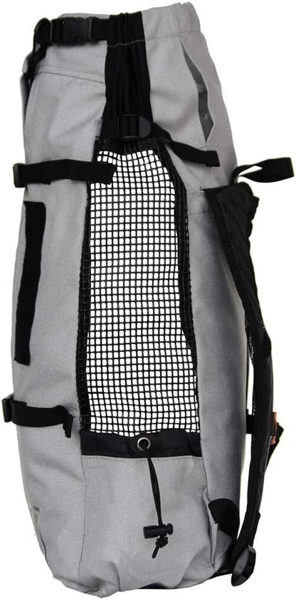 K9 Sport Sack Air 2 - Medium, Light Grey - Ideal for Dogs with 17-19” Back Length - Durable, Breathable Backpack-Style Carrier - Perfect for Walks, Short Hikes &amp; Public Transportation