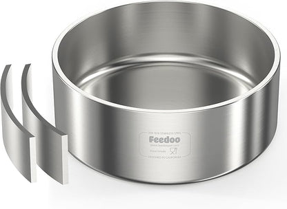 42oz Double Layer 304 Stainless Steel Dog Bowl - Insulated &amp; Durable | Non-Slip Base | Easy to Clean | BPA-Free Safe Dog Food and Water Bowl