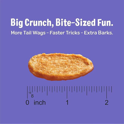 Three Dog Bakery Bark’N Crunch! Chicken Chips, Crunchy Treats for Dogs, Single Ingredient, High Protein Snacks, No Artificial Flavors or Colors, Made in The USA, 4oz