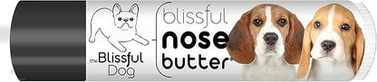 The Blissful Dog Beagle Nose Butter for Dry, Cracked Skin, Lick-Safe Dog Nose Balm with Moisturizing Shea Butter, Almond, Olive, and Essential Oils, Pet Supplies, Uncented, 0.15 oz.