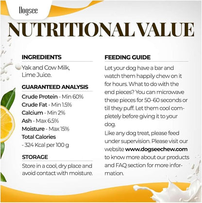 Dogsee Original Himalayan Yak Cheese Chews 1lb (XL - 3 Pieces) | Rawhide-Free | Long-Lasting | Fights Plaque &amp; Tartar | Supports Dental Health