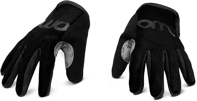 woom TENS Bike Gloves, Child’s &amp; Youth Bicycle Full Finger Protection with Grip for Road Cycling &amp; Mountain Biking (Boys &amp; Girls)