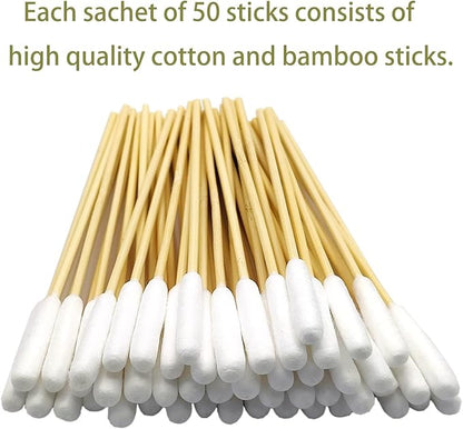 Dog Ear Cleaning Q Tips – 500 Count Cotton Swabs, 6-Inch Biodegradable Swabs for Dog Ear Care, Dog Wound Care, Safe &amp; Eco-Friendly, Designed for Large Dogs