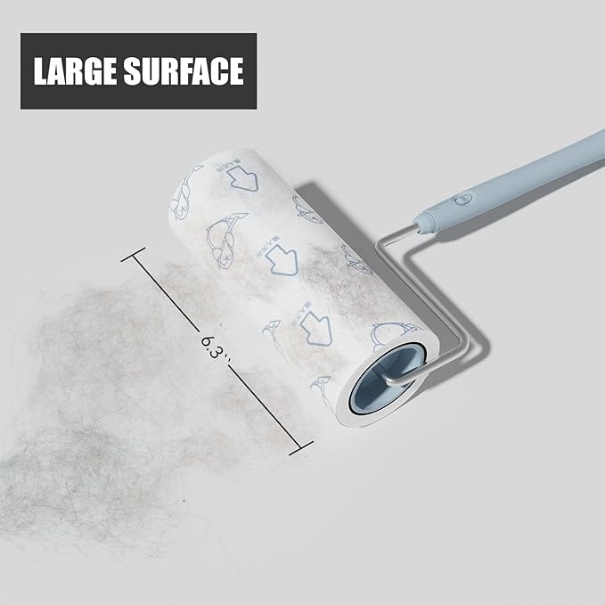 Extra Sticky Large Surface Lint Roller, 6.3&