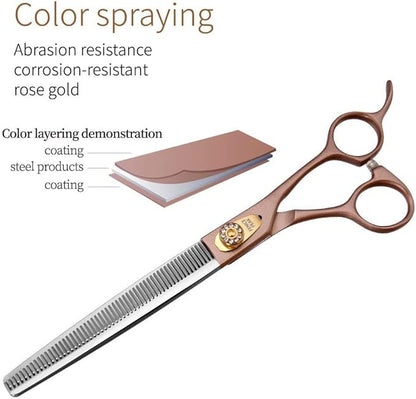 Fenice Peak Professional Thinning Scissors for Dog Cat 7/7.5&