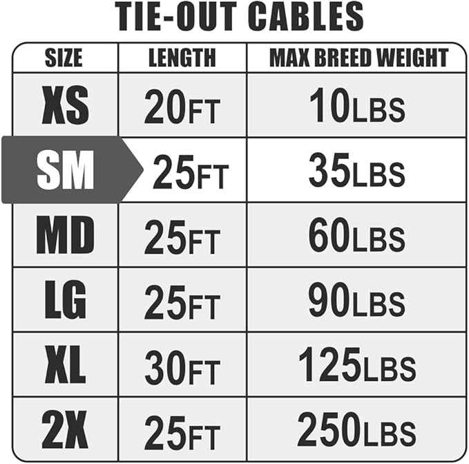 BV Dog Tie Out Cable 25 Feet - Heavy Duty Dog Lead Up to 35 Pounds - Reflective &amp; Rust-Free with Quick Release Swivel Clips &amp; 360° Rotating Clasp - Tangle-Free Dogs Runner for Yard (Yellow, Single)