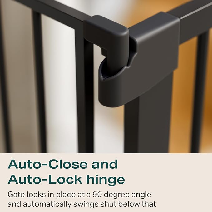 Cumbor 2 Pack 29.7-46" Baby Gate for Stairs, Mom&