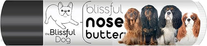 The Blissful Dog Cavalier King Charles Spaniel Nose Butter, Versatile Dog Nose Balm for Dry Nose, Handcrafted Nose Moisturizer, Easy-to-Apply Dog Essentials, Unscented, 0.15 oz.