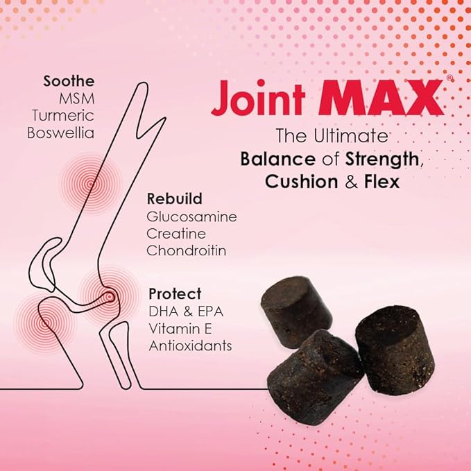 TS Joint Supplement Vet Formulated Pain &amp; Inflammation Relief Treats Hip Dysplasia &amp; Arthritis, Glucosamine, Chondroitin, Turmeric, MSM, HA, Creatine, Omega 3 EPA + DHA.120 Soft Chews