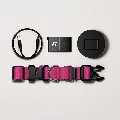New Fi Series 3+ Smart Dog Tracker Collar – AI GPS for Dogs, Health &amp; Behavior Monitor, Virtual Fence, Escape Alerts, Waterproof, Apple Watch Compatible 12Mo Membership Included