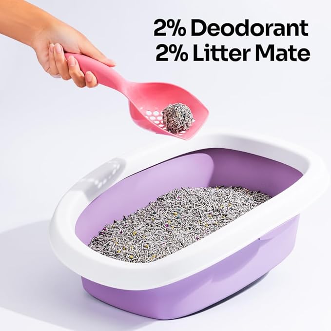 5 in 1 Mixed Cat Litter – Clumping, Flushable, Ultra Absorbent &amp; Fast Drying | 100% Natural, Dust-Free, Low Tracking | with Activated Carbon for Superior Odor Control (4 Bags)