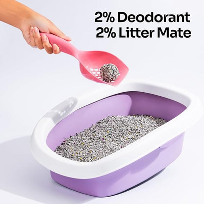 5 in 1 Mixed Cat Litter – Clumping, Flushable, Ultra Absorbent &amp; Fast Drying | 100% Natural, Dust-Free, Low Tracking | with Activated Carbon for Superior Odor Control (4 Bags)