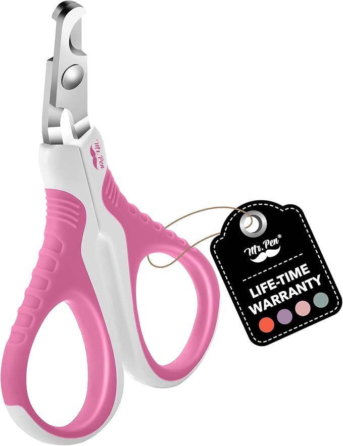 Mr. Pen Cat Nail Trimmer - Pink, Cat &amp; Dog Nail Clippers, Kitten &amp; Small Dog Claw Trimmer