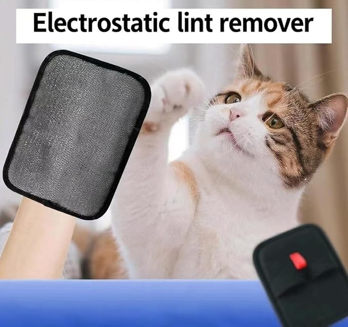 2 Pcs,Pet Removal Gloves for Dog&amp;Cat， Electrostatic Pet Hair Remover， Pet Removal Gloves， Pet Hair Remover for Furniture， Reusable Pet Hair Remover，