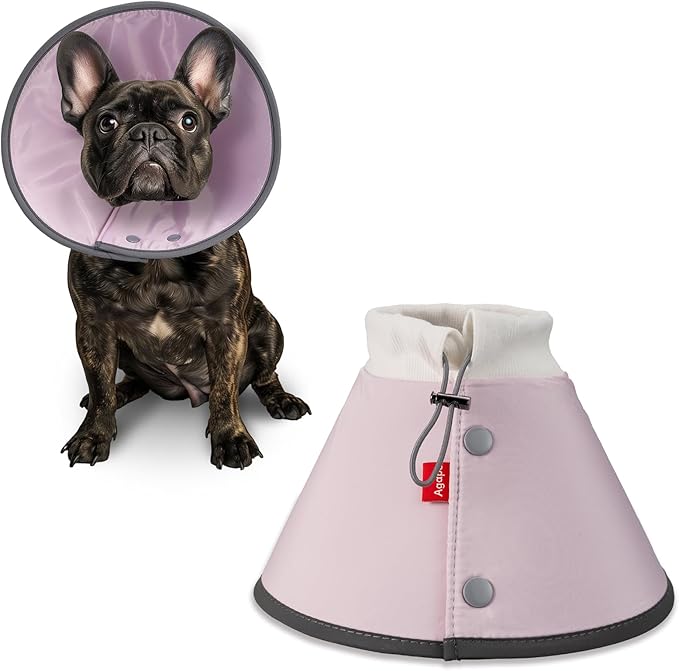 Agape Soft Dog Cone for Small Dogs &amp; Cats, Comfy Dogs Recovery Collar After Surgery, Adjustable E Collar Alternative to Stop Licking, Protective Elizabethan Collars for Pup, Comfortable Dog Cones
