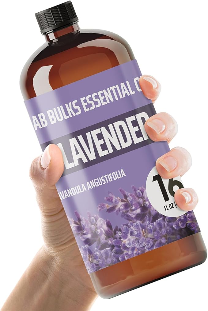 Lavender Essential Oil 16 oz Bottle for Diffusers, Candles, &amp; Home – Aromatherapy Oil 1 Pack