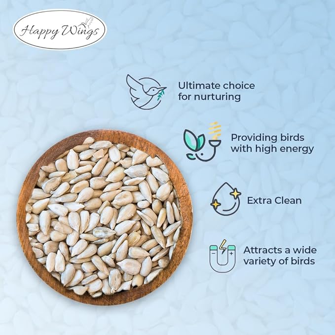 Sunflower Hearts &amp; Chips - Sunflower Kernels and Chips Bird Food - 5 Lb No Mess, No Waste I No Grow Seed | Bird Seed for Wild Birds