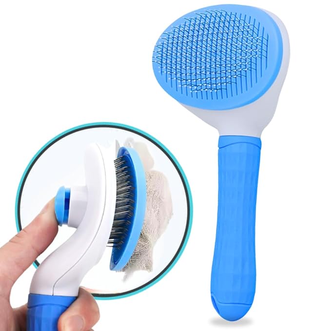 Namylya Cat Brush for Shedding &amp; Grooming – Slicker Brush for Dogs and Cats with Long Hair – Removes Tangles, Mats &amp; Loose Fur