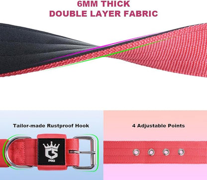 TSPRO Tactical Dog Collar 1.5 Inch Wide Thick Dog Collars with Heavy Duty Metal Buckle, Durable, Strong, Adjustable for Medium to Large Dogs (Green M)