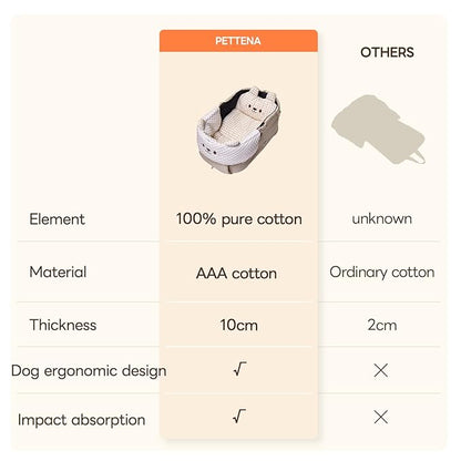 Cooling Cushion for Pets, Removable &amp; Washable Dog Stroller Cushion, Both Side Used Pet Stroller Cushion for Dogs &amp; Cats, Khaki