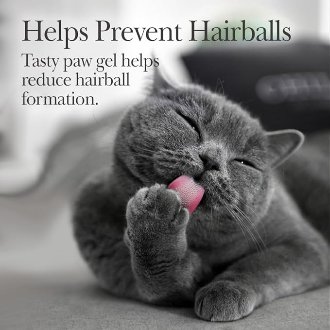 Nutri-Vet Hairball Paw Gel, Cat Hairball Remedy, Kitten Supplies, Hair Ball Relief for Cats, Fur Ball Remedy, Soybean &amp; Coconut Oil, Chicken Flavor, 3 oz, Packaging May Vary