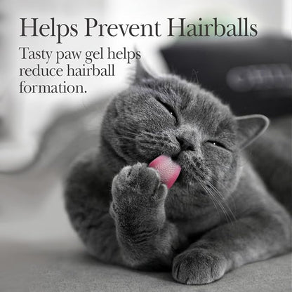 Nutri-Vet Hairball Paw Gel, Cat Hairball Remedy, Kitten Supplies, Hair Ball Relief for Cats, Fur Ball Remedy, Soybean &amp; Coconut Oil, Chicken Flavor, 3 oz, Packaging May Vary