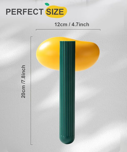 Self-Cleaning Dog &amp; Cat Slicker Brush, Skin Friendly Deshedding Grooming Tool for Long or Short Haired Dogs Cats Rabbits, Dog Shedding Brush with Release Button - Mango