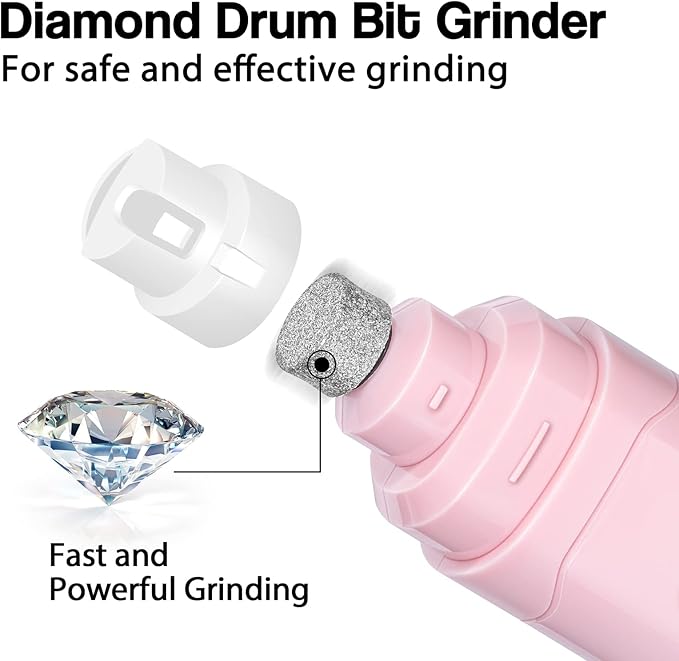 Casfuy Dog Nail Grinder Upgraded - Professional 2-Speed Electric Rechargeable Pet Nail Trimmer Painless Paws Grooming &amp; Smoothing for Small Medium Large Dogs &amp; Cats