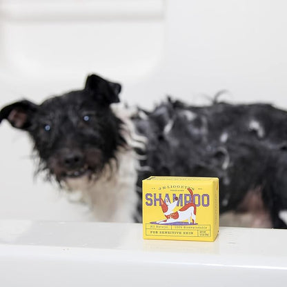 JR Liggett’s Natural Dog Shampoo Bar for Sensitive Skin - 100% Detergent Free, Non-GMO &amp; Biodegradable - Tear-Free, Hypoallergenic Formula Soothes Dry Itchy Skin - Safe for Puppies - 3.5 oz Bar