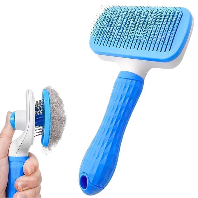 Namylya Cat Brush for Shedding &amp; Grooming – Slicker Brush for Dogs and Cats with Long Hair – Removes Tangles, Mats &amp; Loose Fur