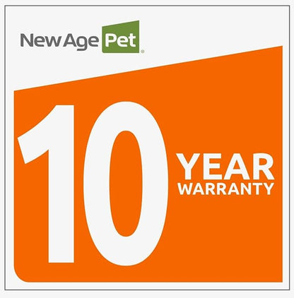 New Age Pet ECOFLEX Dog Crate End Table - Furniture-Style Pet Crate for Crate Trained Dogs - Stainless Steel Tubing &amp; a Latched Closure - 10 Year Manufacturer&
