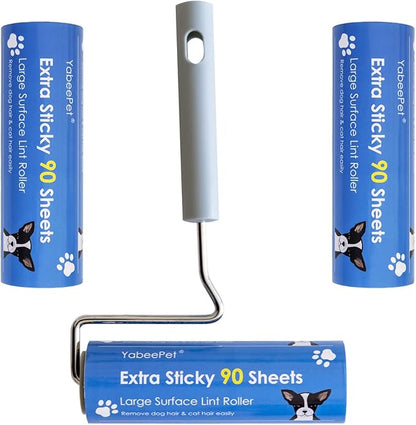 Extreme Sticky Large Surface Lint Roller, 6.3&