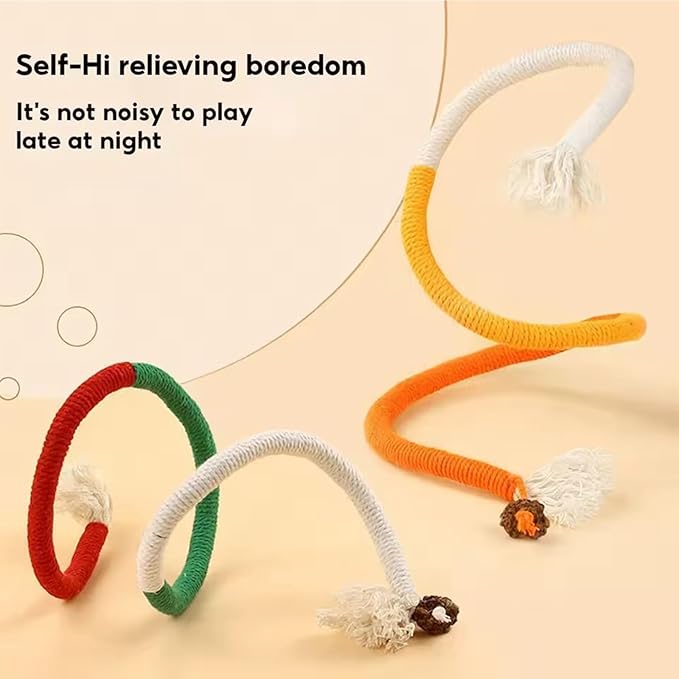 Celery Pets Cat Chew Rope,Catnip-Infused Organic Cotton Chew Rope Toys for Cats, Soft &amp; Safe Dental Chew Toys for Indoor Cats, Self-Play and Teeth Cleaning (6PCS)