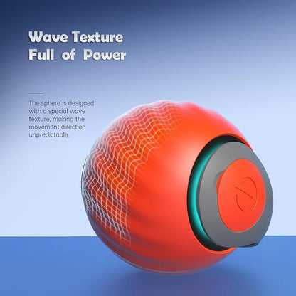 Smart Speedy 3.0 Interactive Cat Ball with Auto Obstacle Avoidance - Indoor Kitten Toy for Mental Stimulation &amp; Playtime Fun ，2025 Edition (Orange)