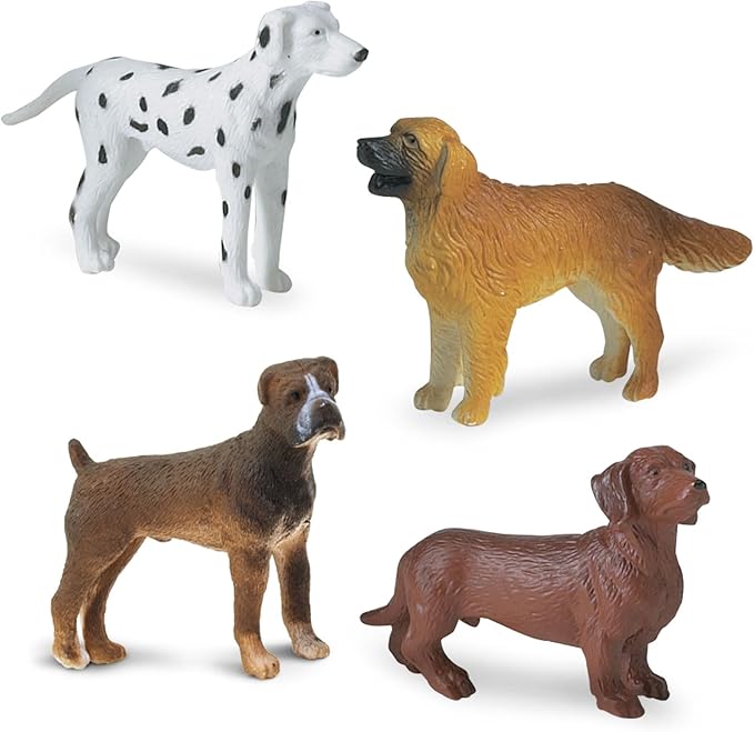 Safari Ltd. Dogs Toob - Mini Figurines: Dachshund, Dalmatian, Retriever, Sheepdog, Collie, Shepherd, Beagle, Boxer, Great Dane, Doberman, Bulldog - Educational Toys for Boys, Girls &amp; Kids Ages 3+