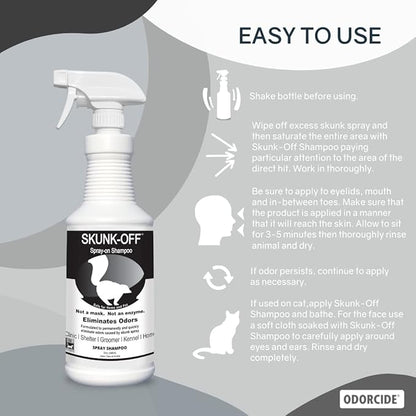 Skunk-Off Shampoo Spray, 32oz