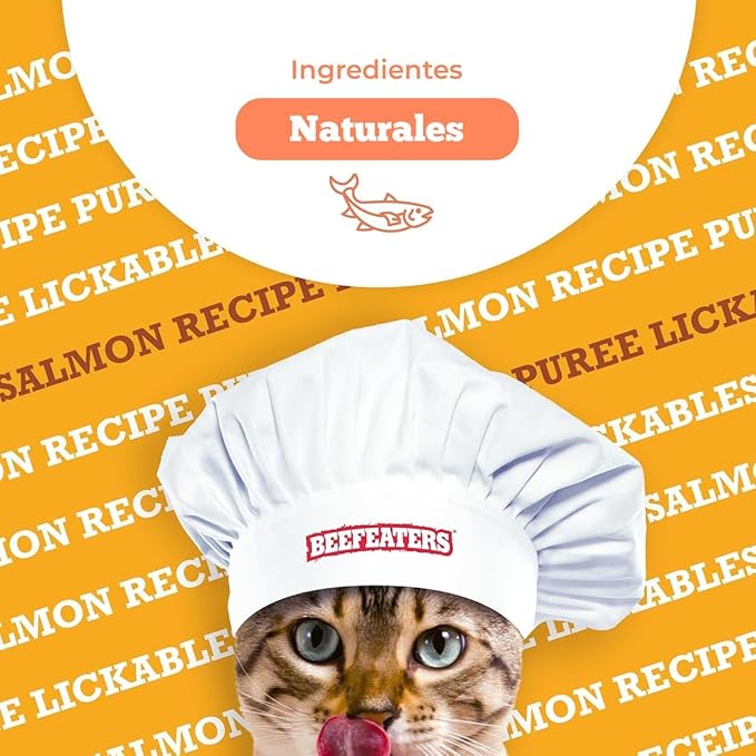 Beefeaters Cat Treats Lickable Puree 1.59oz (12-Pack) – Chicken, Grain-Free, Taurine-Enriched, Ideal for Training &amp; Interactive Feeding
