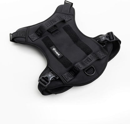 2025 New Edition, Fei &amp; Eve MagEase Dog Harness - 3-Second Magnetic Buckles | 3-Point No-Pull Control | Heavy-Duty 900D Nylon | Dual Safety Handles | Breathable Mesh | Adjustable Fit | Small, Black