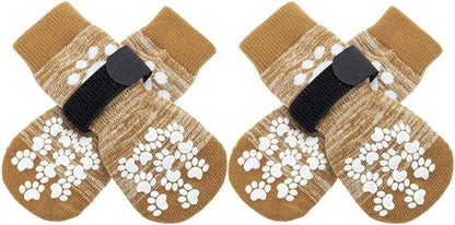 EXPAWLORER Anti Slip Dog Socks to Prevent Licking Paws, Dog Shoes for Hot Pavement, Dog Booties for Small Medium Large Senior Dogs, Traction Control Dog Boots &amp; Paw Protectors for Hardwood Floors