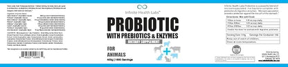 Probiotics for Dogs and Cats - Vet Formulated Pet Prebiotic &amp; Enzyme Powder for Digestive, Gut &amp; Immune Health - 1600 Servings (400 g)