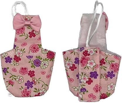 2 PCS Bird Diapers Pink&amp;Blue Pattern Washable Reusable Parrots Nappy for Budgie Parakeet Cockatiel