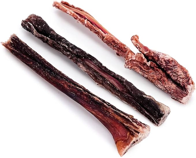 ValueBull Beef Jerky Gullet Sticks, Premium Dog Chews, 6 Inch, 400 Count Wholesale Pack - Natural Collagen, Glucosamine &amp; Chondroitin for Joint Health, Single-Ingredient Beef Esophagus