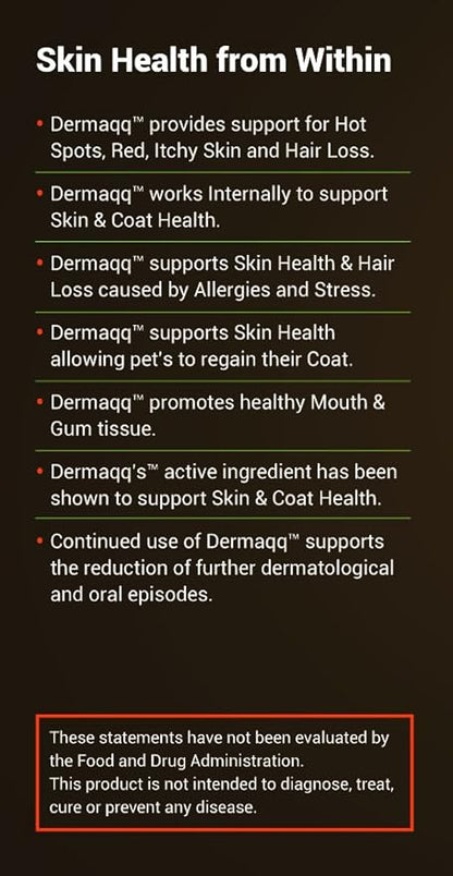 Dermaqq Dog &amp; Cat Hot Spots, Hair Loss, Dermatitis Support