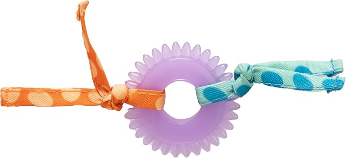 Catstages Kitty Chew Wheel, Dental Cat Toy with Catnip Oil, Teeth Cleaning, Healthy Chewing, Boredom Relief, Kicking &amp; Batting for Kittens and Adult Cats, Purple
