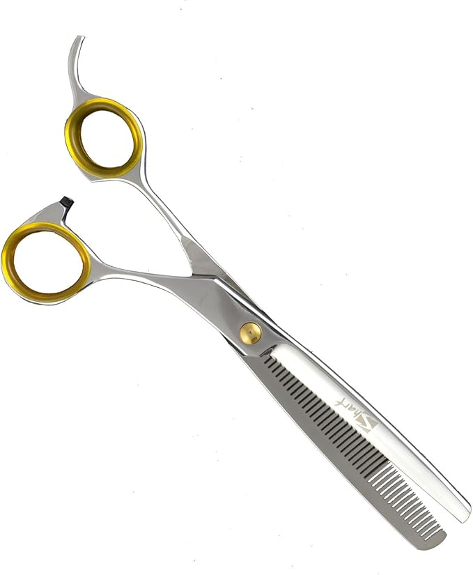 Sharf Gold Touch Pet Grooming Shear Kit 7.5 Inch Straight &amp; 6.5" 42-Tooth Thinning Scissors